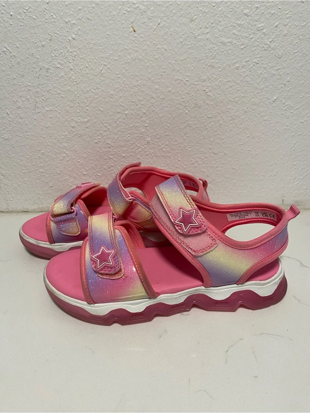 Primark Pink Kids Platform Sandals